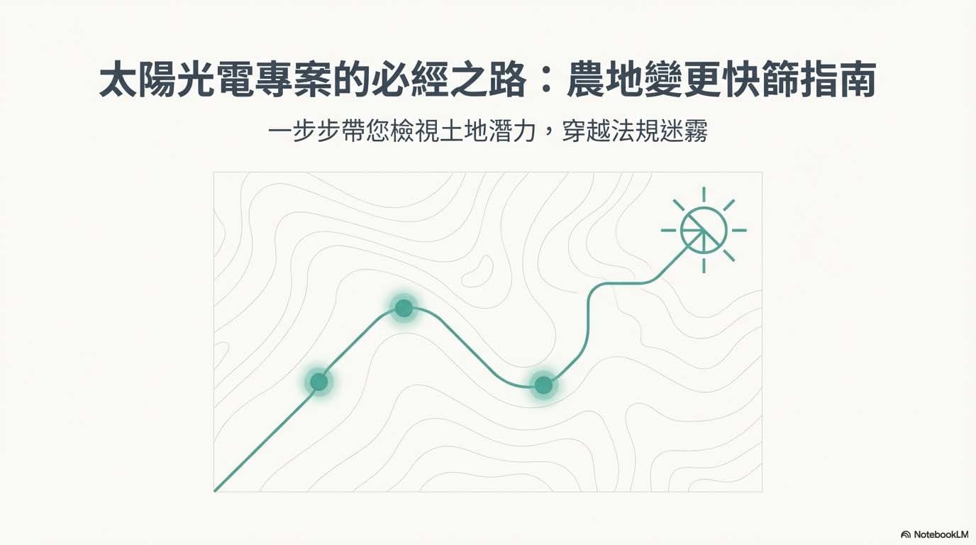 太陽光電專案的必經之路:農地變更快篩指南