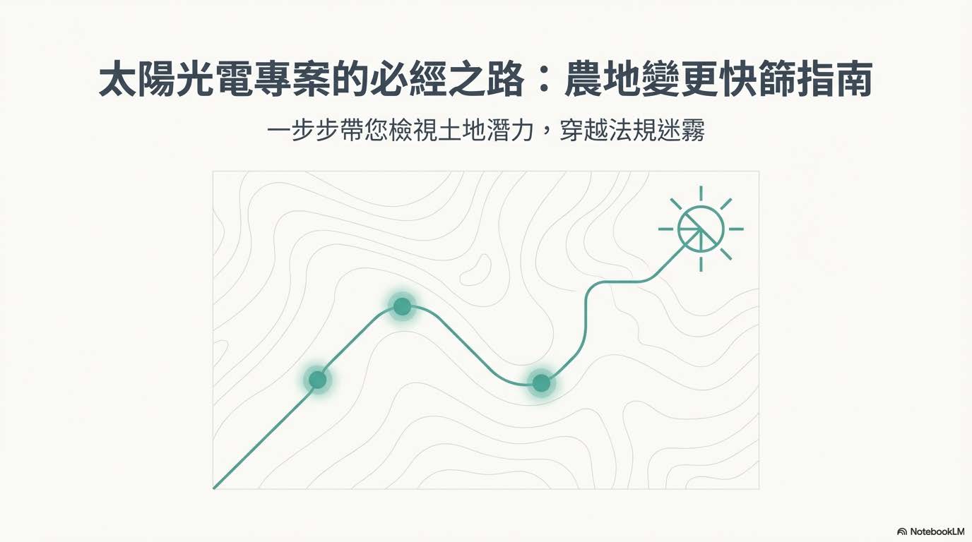 太陽光電專案的必經之路：農地變更快篩指南
