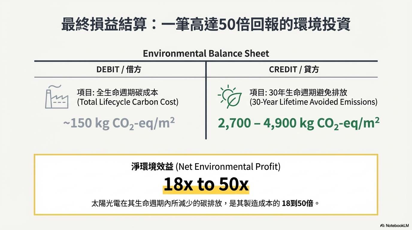 最終損益結算：一筆高達50倍回報的環境投資