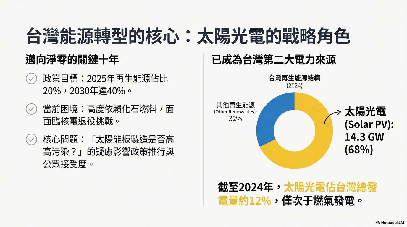 台灣能源轉型的核心：太陽光電的戰略角色